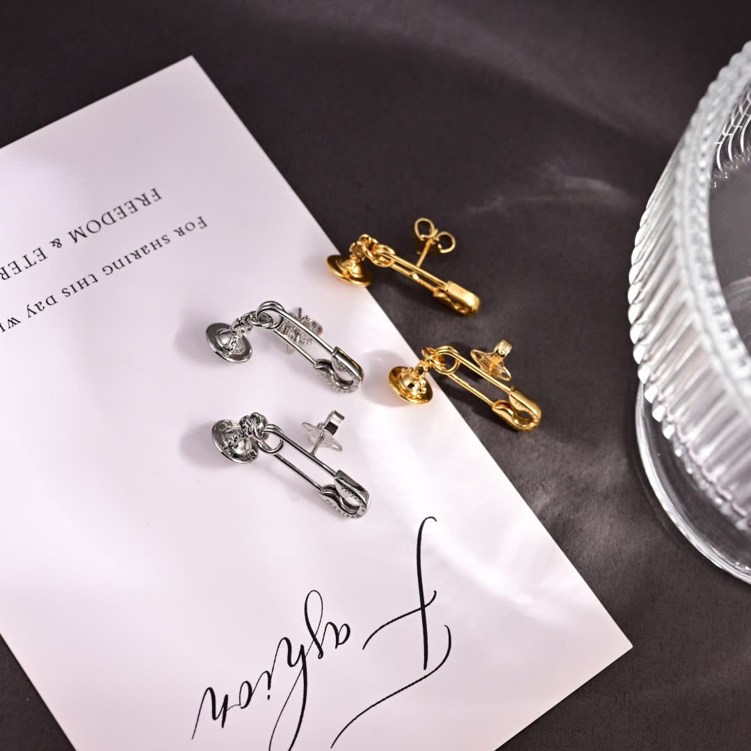Vivienne Westwood Safety Pin Earrings